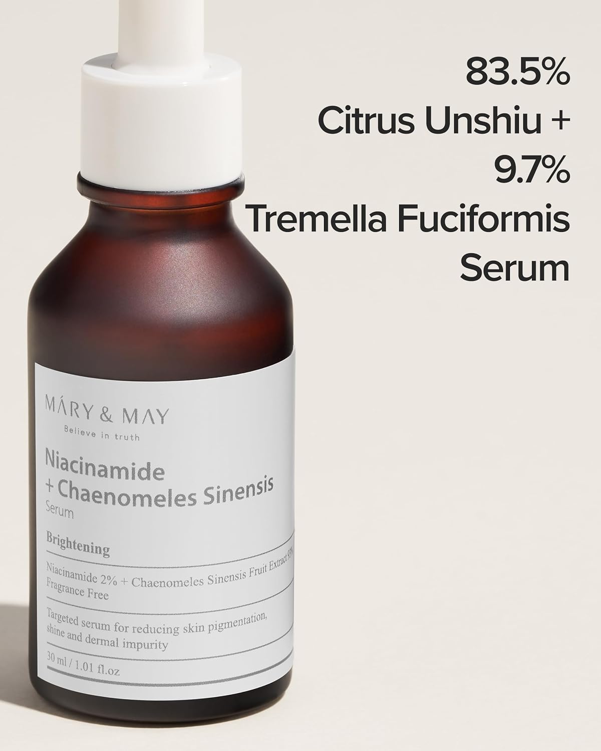 [Mary & May] Niacinamide + Chaenomeles Sinensis Serum (1.01 fl.oz / 30ml)