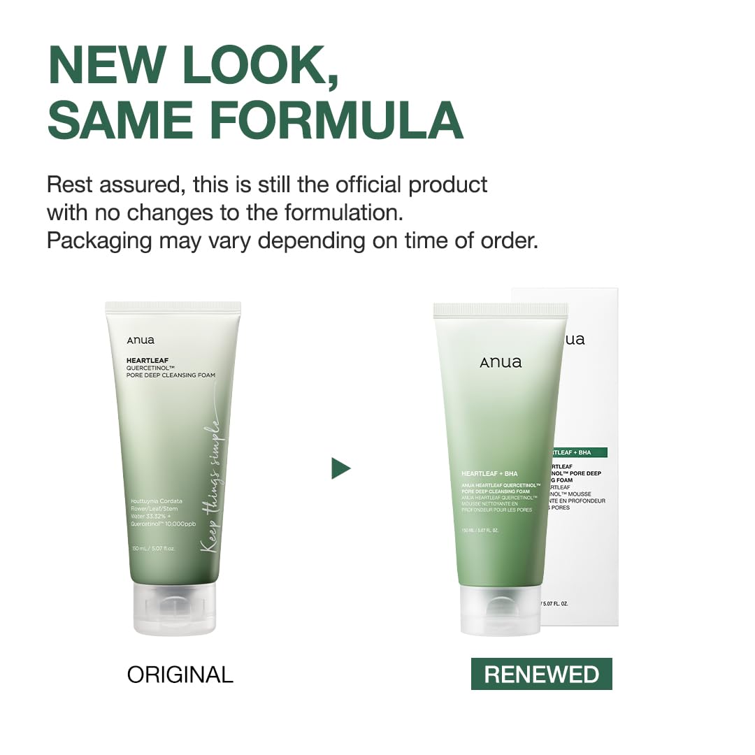 [ANUA] Heartleaf Quercetinol Pore Deep Cleansing Foam (5.07 fl.oz / 150ml)