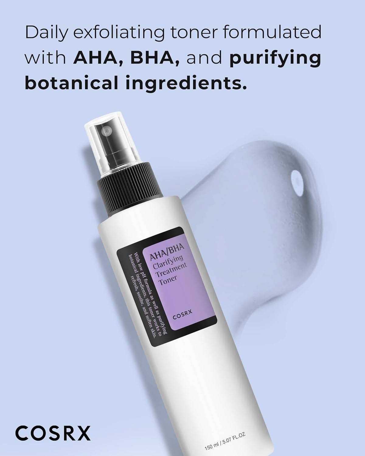 [COSRX] AHA/BHA Clarifying Treatment Toner (5.07 fl.oz / 150ml)