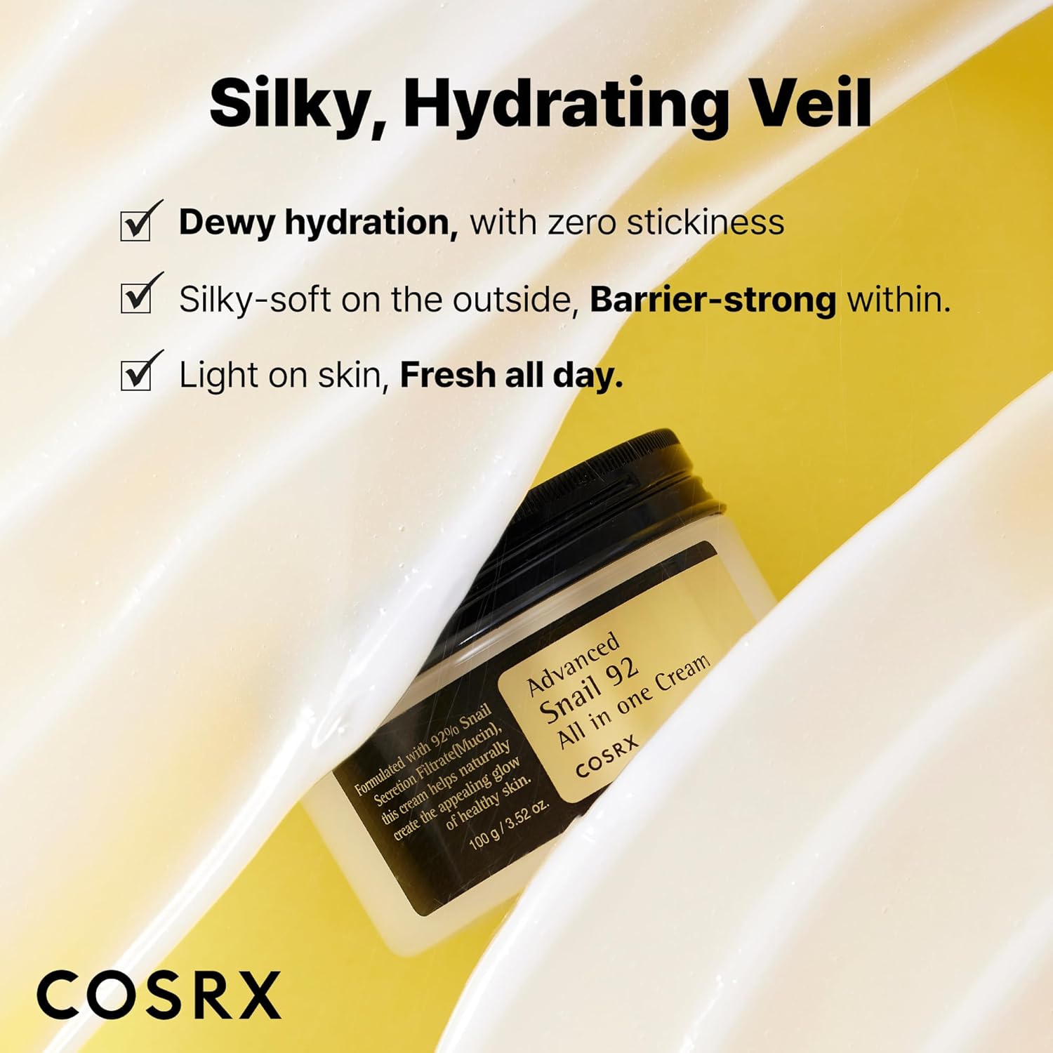 [COSRX] Snail 92 All-in-One Cream (3.52 fl.oz / 100g)