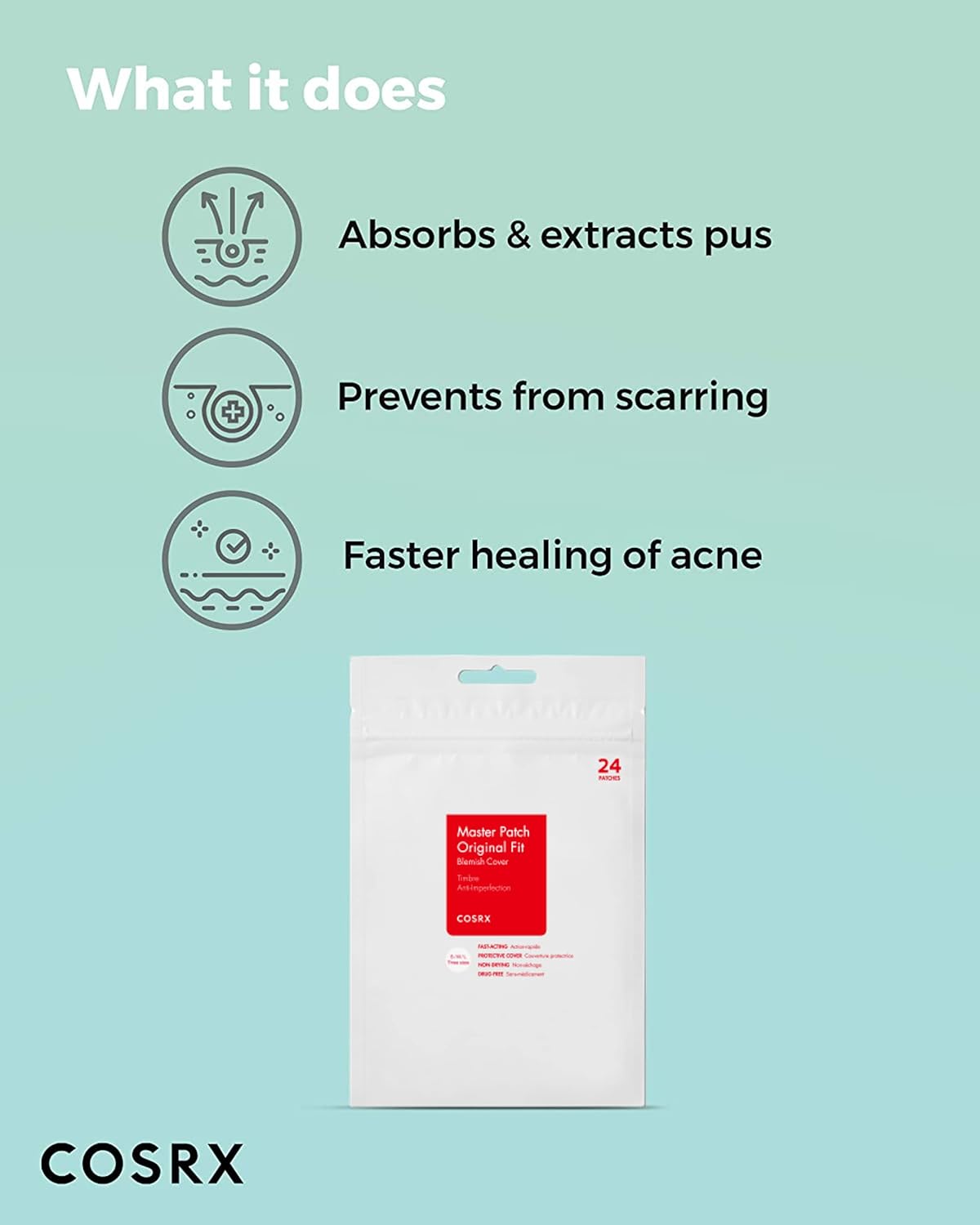 [COSRX] Acne Pimple Master Patch (24 patches, mixed sizes)